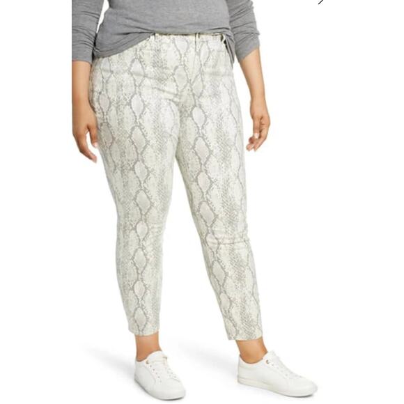 NYDJ Ami Skinny Snake Print Jean Size 14 - Picture 1 of 7